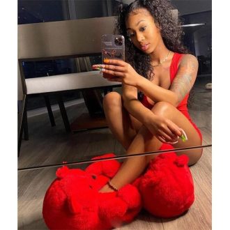   Piros Mamusz Nőknek – 36–41 Méret, Puha és Meleg Benti Cipő Téli Otthoni Használatra