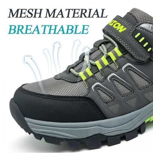 ASHION Gyerek Túracipő – Légáteresztő Csúszásmentes Sportcipő 33 (Zöld)