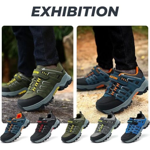 ASHION Gyerek Túracipő – Légáteresztő Csúszásmentes Sportcipő 36-38 (Kék)